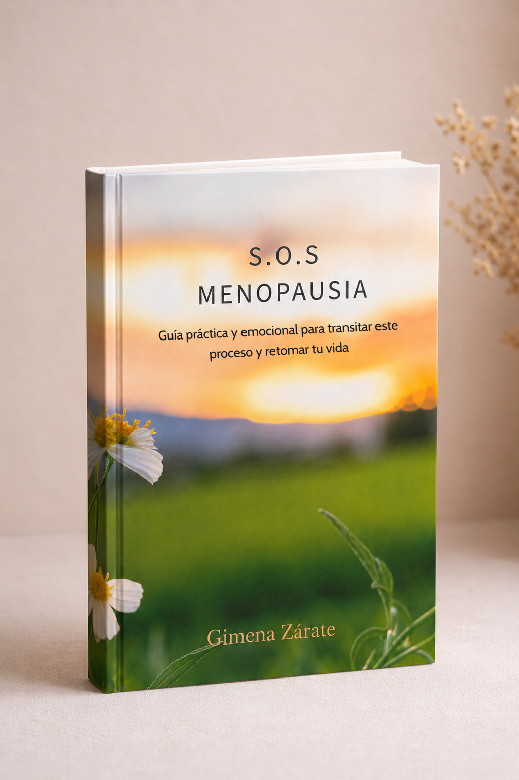 Tapa del ebook S.O.S Menopausia de Gimena Zárate — guía práctica y emocional sobre menopausia